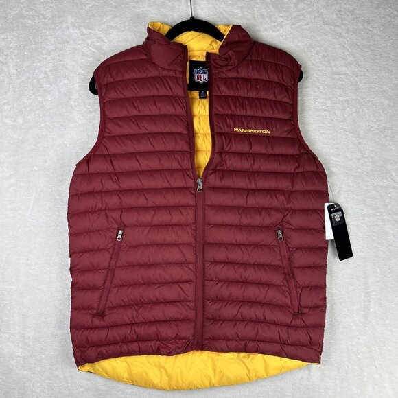 Washington Football Team NFL Team Apparel Full Zip Puffer Vest Size Medium - Picture 1 of 11
